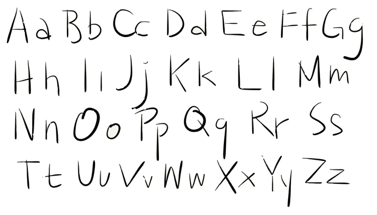 تمرین حروف الفبا برای تقویت حافطه روی تخته وایت برد - پارس وایت برد